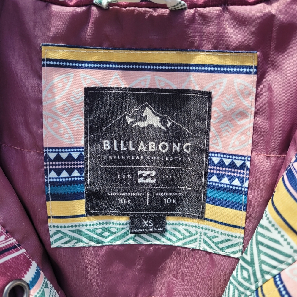 Billabong Multicolor Patterned Ski Jacket - image 5